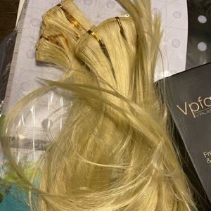 VP fashion blonde human hair extensions